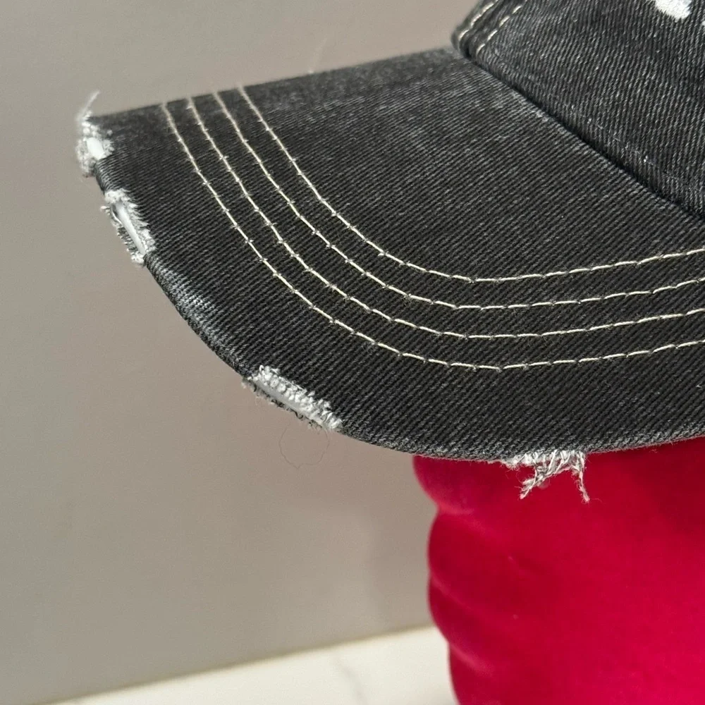 Katydid-Up to snow good - women’s distressed trucker hat